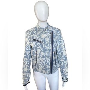 Motorcycle jacket with leaf/flower pattern. (New without tag, runs small)
